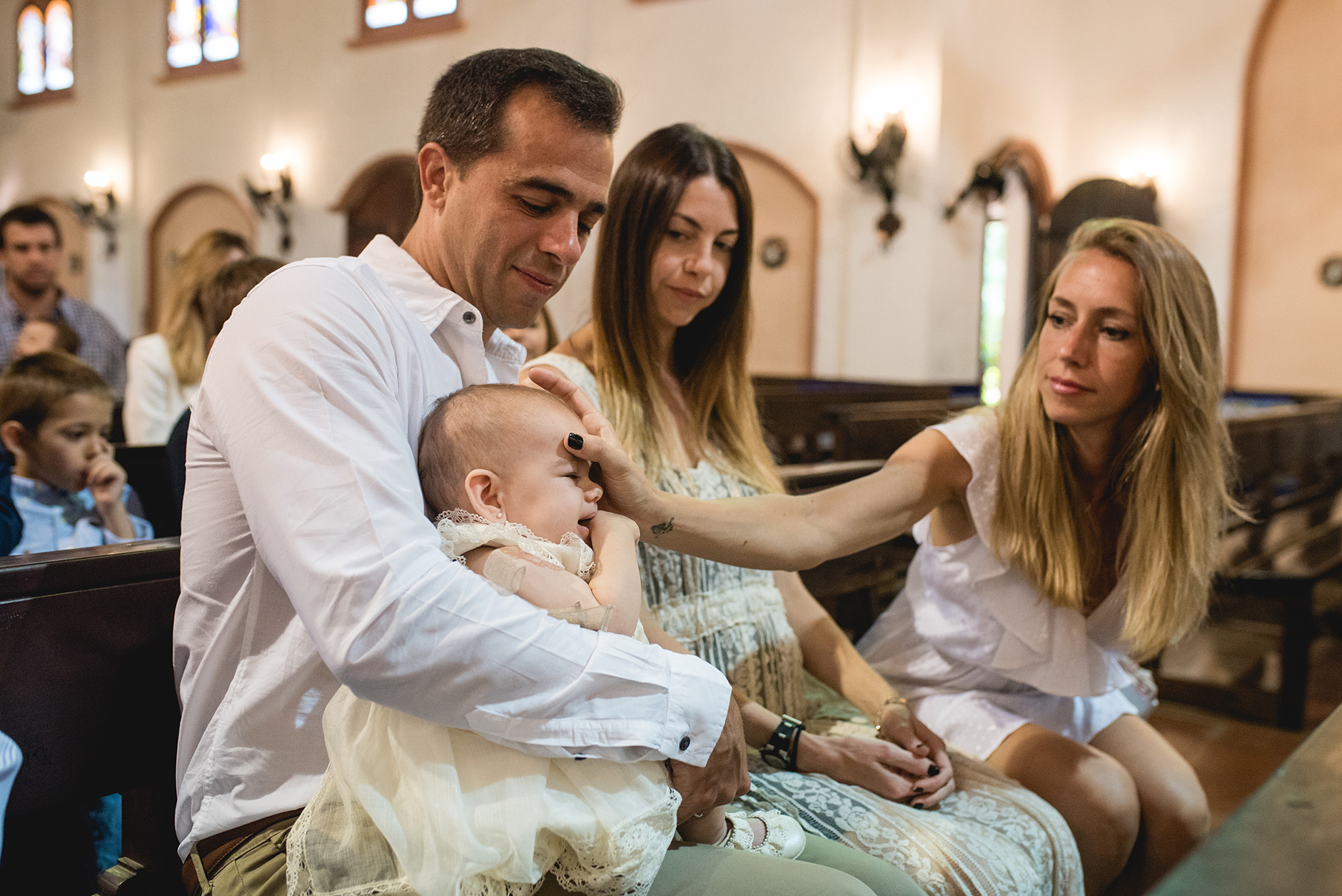 Fotos del bautismo de Lisa en Rosario realizadas por Bucle Fotografías Flor Bosio y Caro Clerici