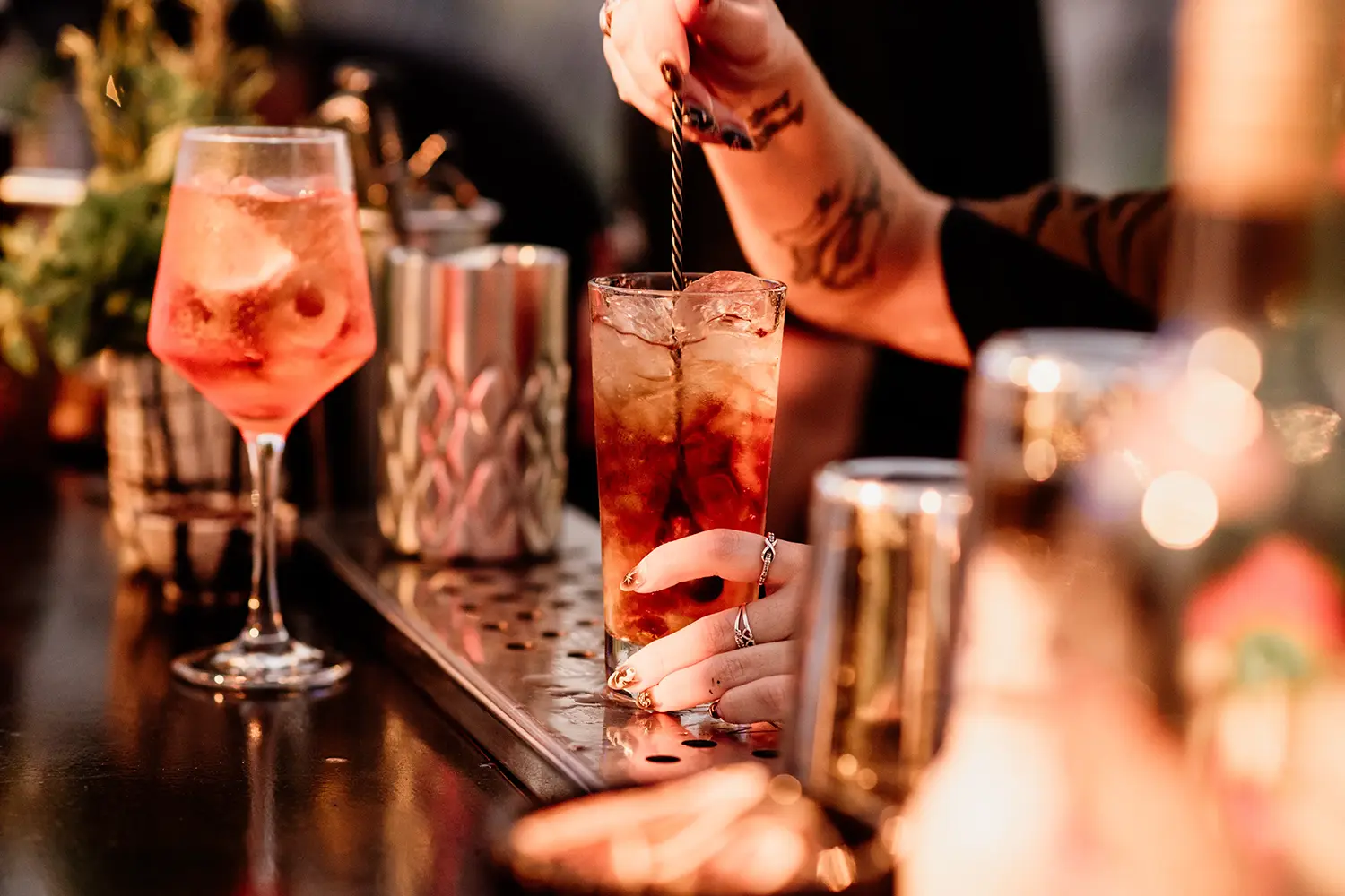 Detalle de cocktail