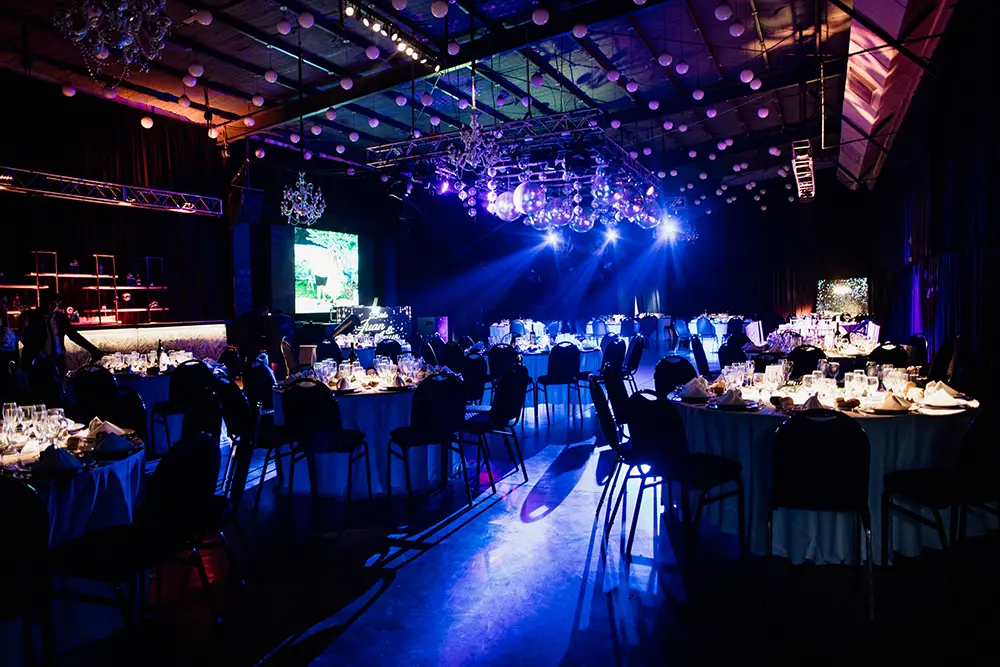 Salón decorado