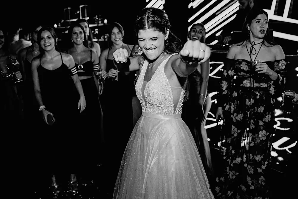 Novia bailando