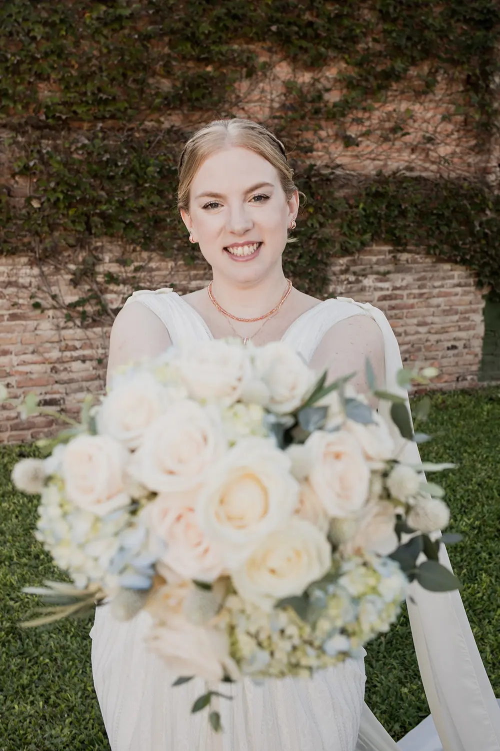 Retrato de la novia lista para salir