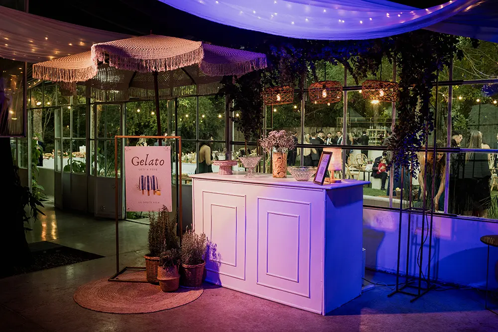 Deco Gelato dentro del salón