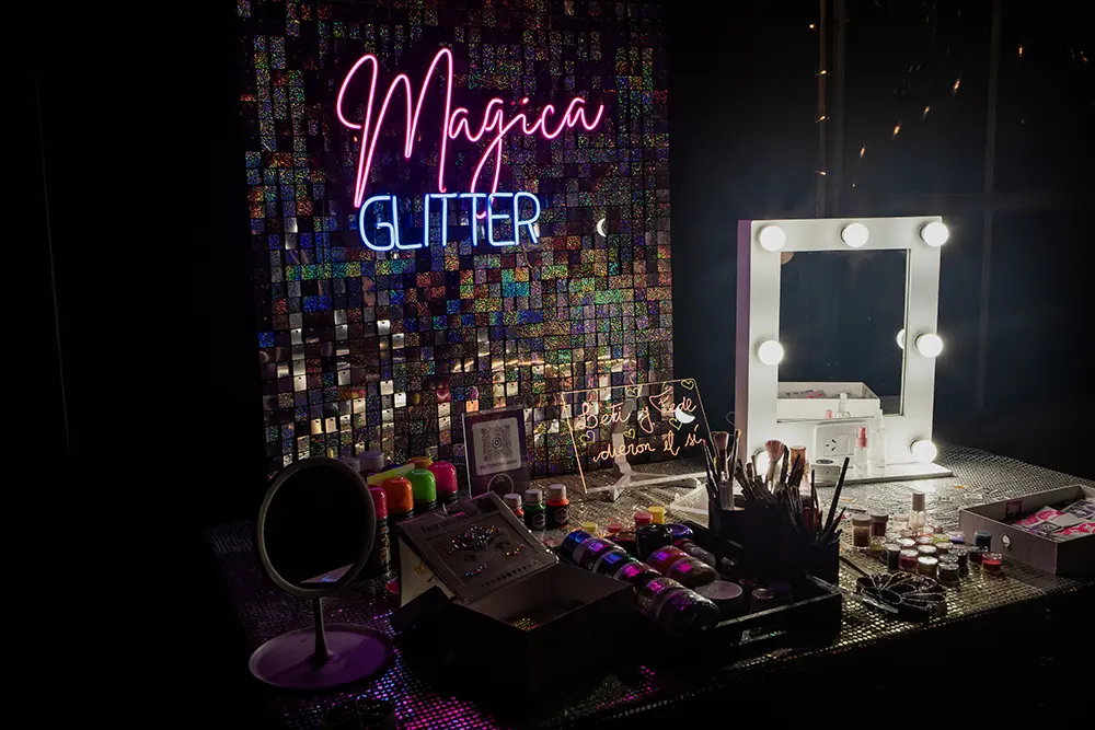 Mesa de glitter