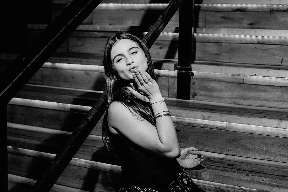 Retrato de Pauli en blanco y negro